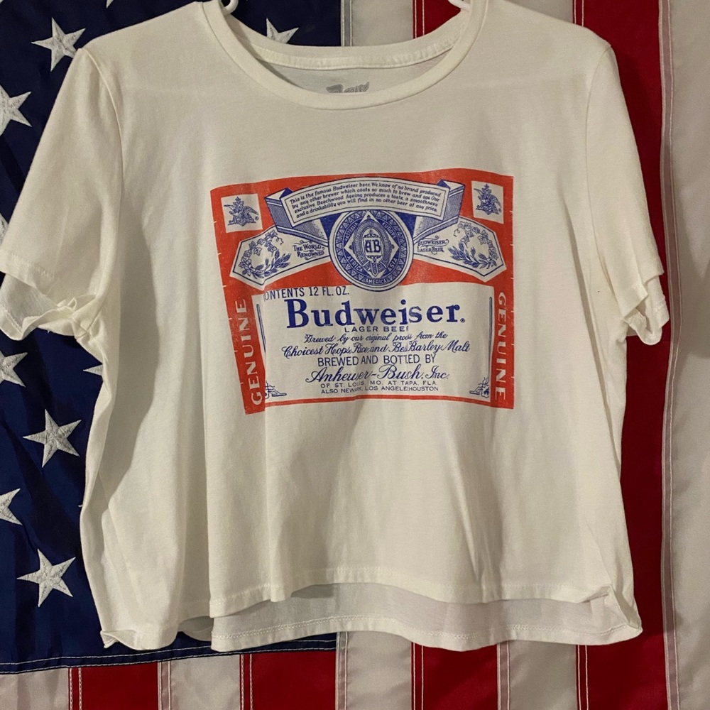 Cropped Budweiser tee